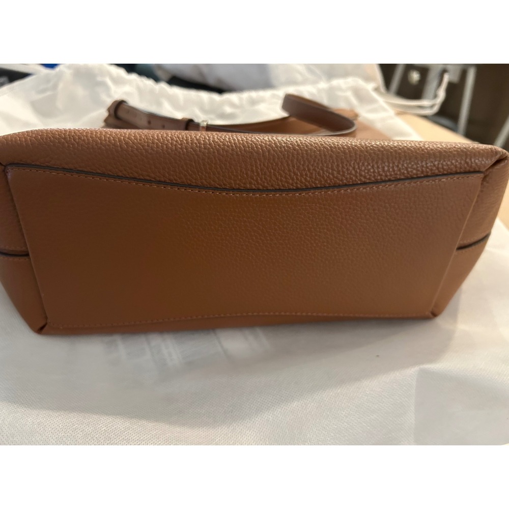 Kate Spade New York Pebbled Leather Hobo Bag Brown Crossbody Shoulder Bag - Picture 4 of 7